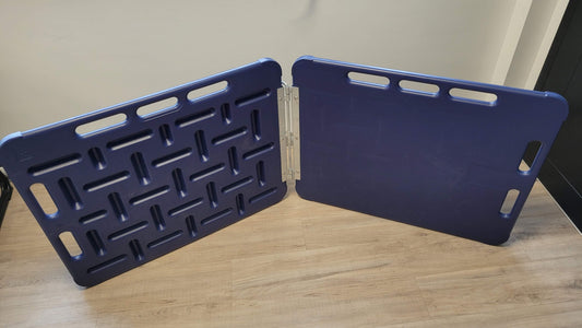 DOUBLE SORTING PANEL KIT WITH HINGE AND SCREWS - BLUE