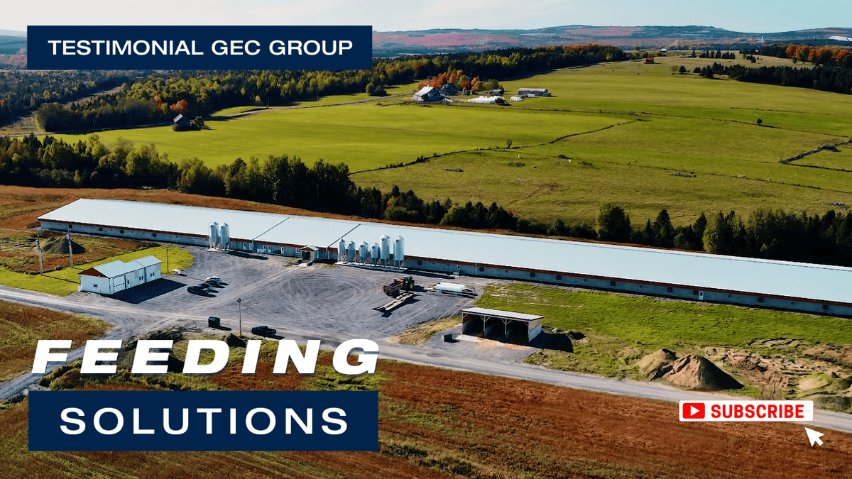 Load video: The Maternité du Rang 6 is a 3,000-head sow farm built in Quebec, Canada. Owned by the GEC Group, the farm was built in 2020 and utilizes cutting-edge technologies to assist in management of the farm. 