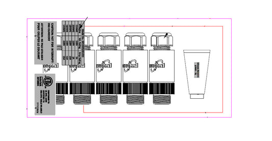 *GESTAL M20 IP68 ASSEMBLED FEMALE CONNECTOR - 5 UNITS KIT